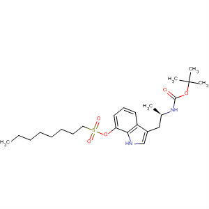 1-Octanesulfonic acid,3-[(2R)-2-[[(1,1-dimethylethoxy)carbonyl]amino]propyl]-1H-indol-7-ylester