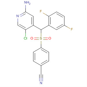 Benzonitrile,4-[[(2-amino-5-chloro-4-pyridinyl)(2,5-difluorophenyl)methyl]sulfonyl]-