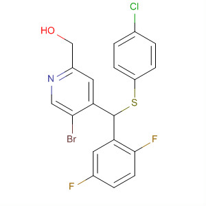 2-Pyridinemethanol,5-bromo-4-[[(4-chlorophenyl)thio](2,5-difluorophenyl)methyl]-