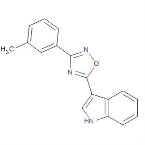 1H-Indole, 3-[3-(3-methylphenyl)-1,2,4-oxadiazol-5-yl]-