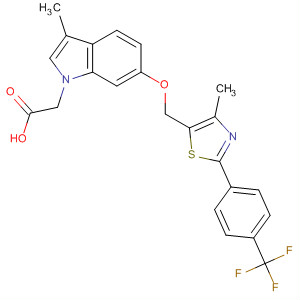 1H-Indole-1-acetic acid,3-methyl-6-[[4-methyl-2-[4-(trifluoromethyl)phenyl]-5-thiazolyl]methoxy]-