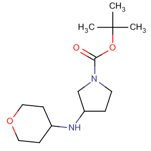 1-Pyrrolidinecarboxylic acid, 3-[(tetrahydro-2H-pyran-4-yl)amino]-,1,1-dimethylethyl ester, (3S)-