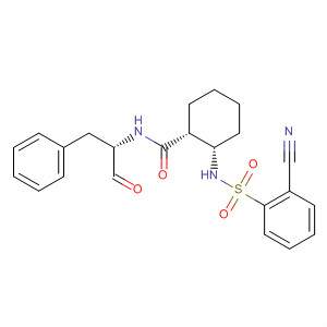 Cyclohexanecarboxamide,2-[[(2-cyanophenyl)sulfonyl]amino]-N-[(1S)-1-formyl-2-phenylethyl]-,(1R,2S)-
