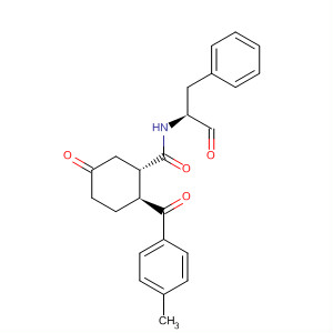 Cyclohexanecarboxamide,N-[(1S)-1-formyl-2-phenylethyl]-2-(4-methylbenzoyl)-5-oxo-, (1S,2S)-