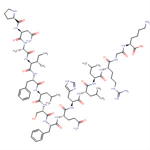 L-Lysine,L-prolyl-L-asparaginyl-L-alanyl-L-isoleucyl-L-phenylalanyl-L-leucyl-L-seryl-L-phenylalanyl-L-glutaminyl-L-histidyl-L-leucyl-L-leucyl-L-arginylglycyl-