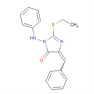 4H-Imidazol-4-one,2-(ethylthio)-3,5-dihydro-3-(phenylamino)-5-(phenylmethylene)-