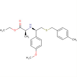 L-Alanine,N-[(1R)-1-(4-methoxyphenyl)-2-[[(4-methylphenyl)methyl]thio]ethyl]-,ethyl ester