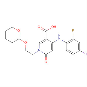 3-Pyridinecarboxylic acid,4-[(2-fluoro-4-iodophenyl)amino]-1,6-dihydro-6-oxo-1-[2-[(tetrahydro-2H-pyran-2-yl)oxy]ethyl]-