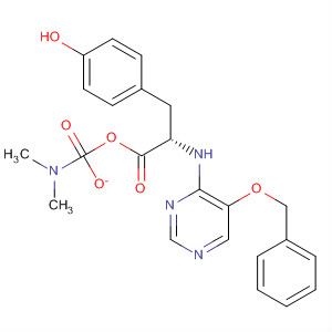 L-Tyrosine, N-[5-(phenylmethoxy)-4-pyrimidinyl]-, dimethylcarbamate(ester)