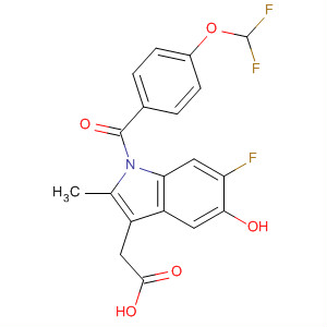 1H-Indole-3-acetic acid,1-[4-(difluoromethoxy)benzoyl]-6-fluoro-5-hydroxy-2-methyl-