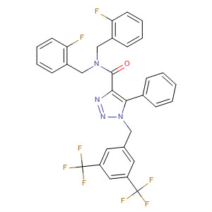 1H-1,2,3-Triazole-4-carboxamide,1-[[3,5-bis(trifluoromethyl)phenyl]methyl]-N,N-bis[(2-fluorophenyl)methyl]-5-phenyl-