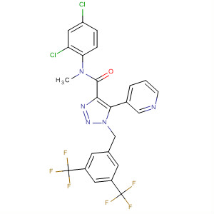 1H-1,2,3-Triazole-4-carboxamide,1-[[3,5-bis(trifluoromethyl)phenyl]methyl]-N-(2,4-dichlorophenyl)-N-methyl-5-(3-pyridinyl)-