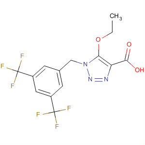1H-1,2,3-Triazole-4-carboxylic acid,1-[[3,5-bis(trifluoromethyl)phenyl]methyl]-5-ethoxy-