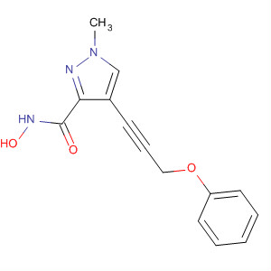 1H-Pyrazole-3-carboxamide,N-hydroxy-1-methyl-4-(3-phenoxy-1-propynyl)-