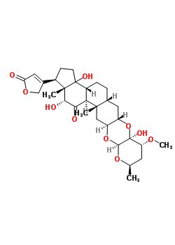 (1R,3bR,5aR,6aS,7aS,8R,10R,11aS,12aS,13aS,13bS,15R,15aS)-3a,7a,15-trihydroxy-8-methoxy-10,13a,15a-trimethyl-1-(5-oxo-2,5-dihydrofuran-3-yl)icosahydro-8H,14H-cyclopenta[7,8]phenanthro[2,3-b]pyrano[2,3-e][1,4]dioxin-14-one