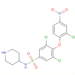 Benzenesulfonamide,3,5-dichloro-4-(2-chloro-4-nitrophenoxy)-N-4-piperidinyl-