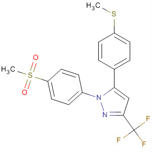 1H-Pyrazole,1-[4-(methylsulfonyl)phenyl]-5-[4-(methylthio)phenyl]-3-(trifluoromethyl)-