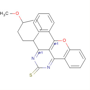 2H-[1]Benzopyrano[4,3-d]pyrimidine-2-thione,1,3,4,5-tetrahydro-4-(4-methoxyphenyl)-5-phenyl-, (4R,5R)-rel-