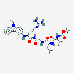 tert-butyloxycarbonyl-valyl-leucyl-glycyl-arginine-3-amino-9-ethylcarbazole