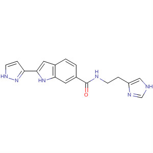 1H-Indole-6-carboxamide,N-[2-(1H-imidazol-4-yl)ethyl]-2-(1H-pyrazol-3-yl)-