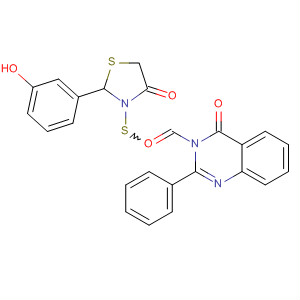 4(3H)-Quinazolinone,3-[[2-(3-hydroxyphenyl)-4-oxo-3-thiazolidinyl]thioxomethyl]-2-phenyl-