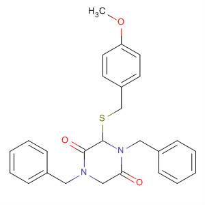 2,5-Piperazinedione,3-[[(4-methoxyphenyl)methyl]thio]-1,4-bis(phenylmethyl)-