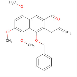 2-Naphthalenecarboxaldehyde,5,6,8-trimethoxy-4-(phenylmethoxy)-3-(2-propenyl)-