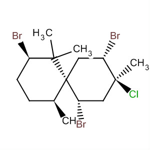 Spiro[5.5]undecane, 2,7,10-tribromo-9-chloro-1,1,5,9-tetramethyl-,(2R,5S,6R,7S,9S,10S)-