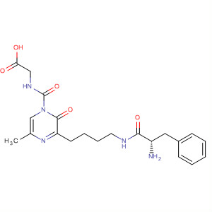 Glycine,N-[[5-[4-[[(2S)-2-amino-1-oxo-3-phenylpropyl]amino]butyl]-1,6-dihydro-3-methyl-6-oxopyrazinyl]carbonyl]-
