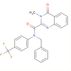 2-Quinazolinecarboxamide,3,4-dihydro-3-methyl-4-oxo-N-(phenylmethyl)-N-[4-(trifluoromethyl)phenyl]-