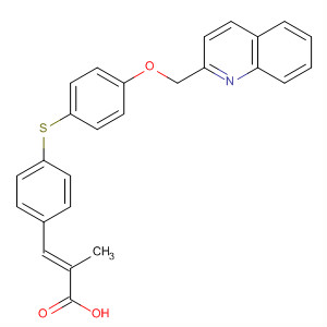 2-Propenoic acid,2-methyl-3-[4-[[4-(2-quinolinylmethoxy)phenyl]thio]phenyl]-, (2E)-