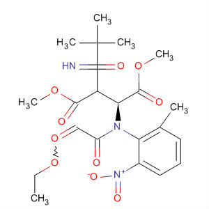 Aspartic acid,3-[(1,1-dimethylethyl)carbonimidoyl]-N-(ethoxyoxoacetyl)-N-(2-methyl-6-nitrophenyl)-, dimethyl ester