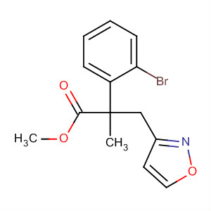 3-Isoxazolepropanoic acid, 5-(4-bromophenyl)-a-methyl-, methyl ester