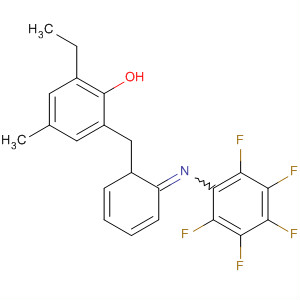 Phenol, 2-ethyl-4-methyl-6-[[(pentafluorophenyl)imino]phenylmethyl]-