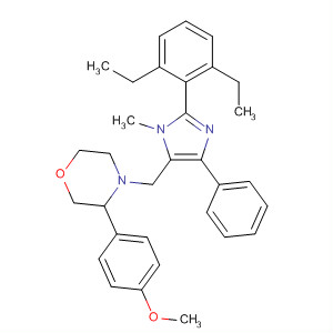 Morpholine,4-[[2-(2,6-diethylphenyl)-1-methyl-4-phenyl-1H-imidazol-5-yl]methyl]-3-(4-methoxyphenyl)-