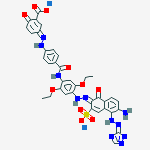 disodium 5-[[4-[[[4-[[6-amino-1-hydroxy-3-sulphonato-5-(1H-1,2,4-triazole-3-ylazo)-2-naphthyl]azo]-2,5-diethoxyphenyl]amino]carbonyl]phenyl]azo]salicylate