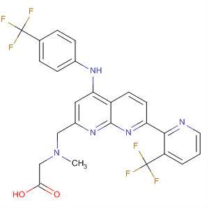 Glycine,N-methyl-N-[[4-[[4-(trifluoromethyl)phenyl]amino]-7-[3-(trifluoromethyl)-2-pyridinyl]-1,8-naphthyridin-2-yl]methyl]-