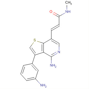 2-Propenamide,3-[4-amino-3-(3-aminophenyl)thieno[3,2-c]pyridin-7-yl]-N-methyl-, (2E)-