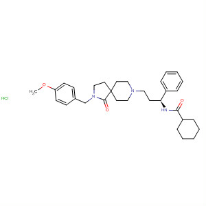 Cyclohexanecarboxamide,N-[(1S)-3-[2-[(4-methoxyphenyl)methyl]-1-oxo-2,8-diazaspiro[4.5]dec-8-yl]-1-phenylpropyl]-, monohydrochloride