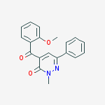 3(2H)-Pyridazinone, 4-(2-methoxybenzoyl)-2-methyl-6-phenyl-