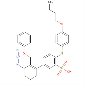Benzenesulfonic acid,5-[3-azido-2-(hydroxymethyl)-1-cyclohexen-1-yl]-2-[(4-butoxyphenyl)thio]-, phenyl ester