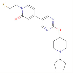 2(1H)-Pyridinone,4-[2-[(1-cyclopentyl-4-piperidinyl)oxy]-5-pyrimidinyl]-1-(2-fluoroethyl)-