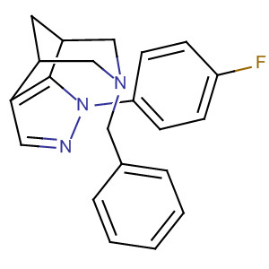 4,8-Methanopyrazolo[3,4-d]azepine,1-(4-fluorophenyl)-1,4,5,6,7,8-hexahydro-6-(phenylmethyl)-