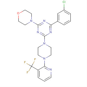 1,3,5-Triazine,2-(3-chlorophenyl)-4-(4-morpholinyl)-6-[4-[3-(trifluoromethyl)-2-pyridinyl]-1-piperazinyl]-