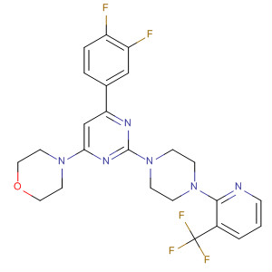 Morpholine,4-[6-(3,4-difluorophenyl)-2-[4-[3-(trifluoromethyl)-2-pyridinyl]-1-piperazinyl]-4-pyrimidinyl]-