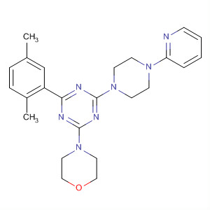 1,3,5-Triazine,2-(2,5-dimethylphenyl)-4-(4-morpholinyl)-6-[4-(2-pyridinyl)-1-piperazinyl]-