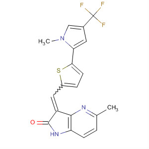 2H-Pyrrolo[3,2-b]pyridin-2-one,1,3-dihydro-5-methyl-3-[[5-[1-methyl-4-(trifluoromethyl)-1H-pyrrol-2-yl]-2-thienyl]methylene]-