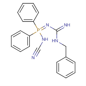 Guanidine,N-[(cyanoamino)diphenylphosphoranylidene]-N'-(phenylmethyl)-