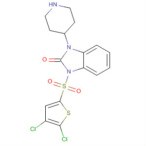 2H-Benzimidazol-2-one,1-[(4,5-dichloro-2-thienyl)sulfonyl]-1,3-dihydro-3-(4-piperidinyl)-