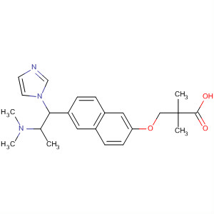 Propanoic acid,3-[[6-[2-(dimethylamino)-1-(1H-imidazol-1-yl)propyl]-2-naphthalenyl]oxy]-2,2-dimethyl-